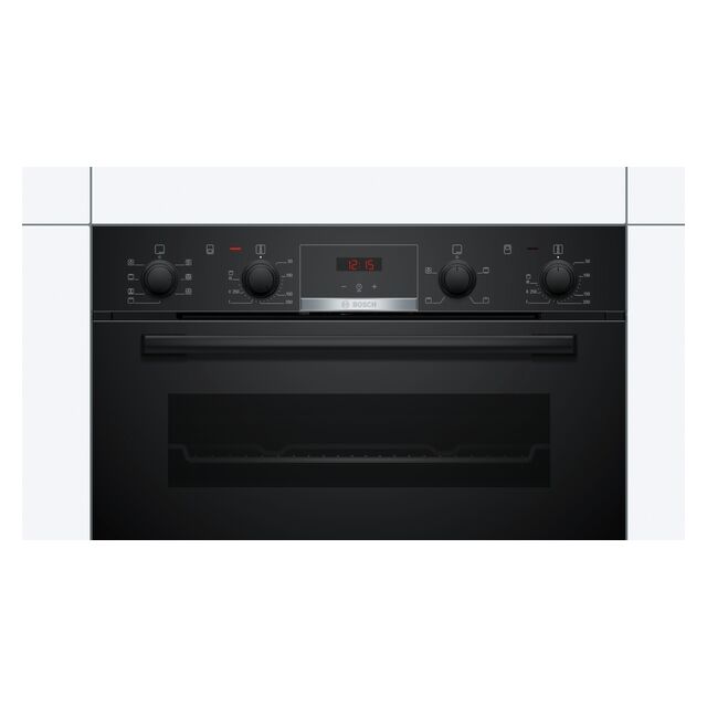 Bosch NBS533BB0B Series 4 Double Built Under Oven Black