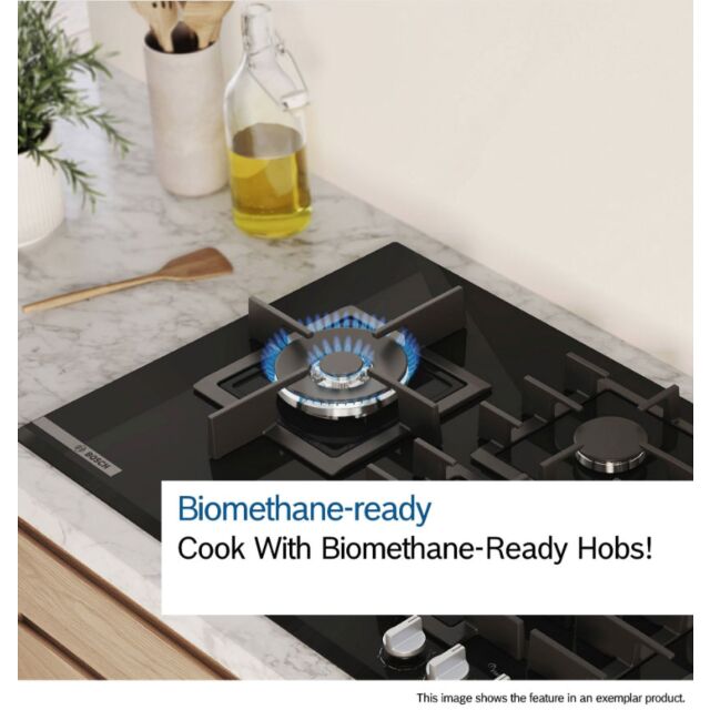 Bosch PBP6B2K60 Series 2, Gas hob, 60 cm, Enamel, White
