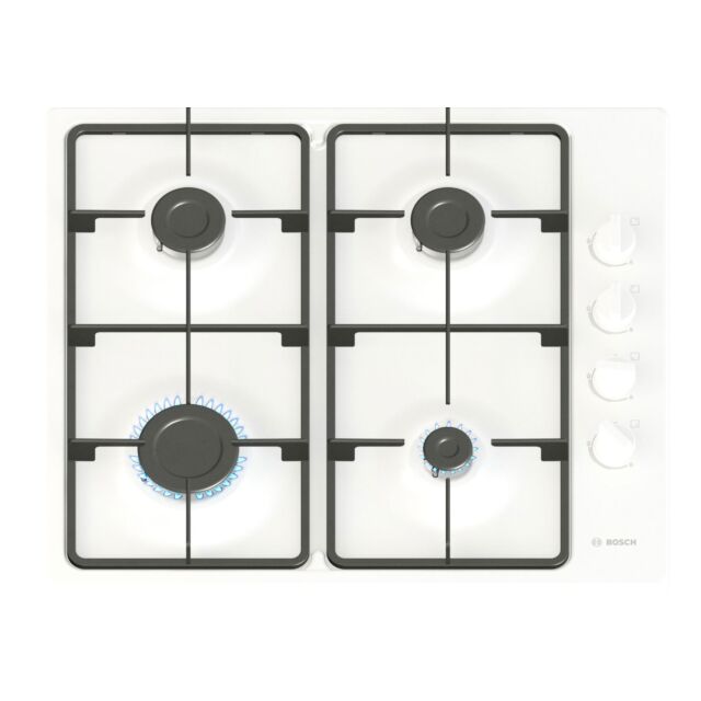 Bosch PBP6B2K60 Series 2, Gas hob, 60 cm, Enamel, White