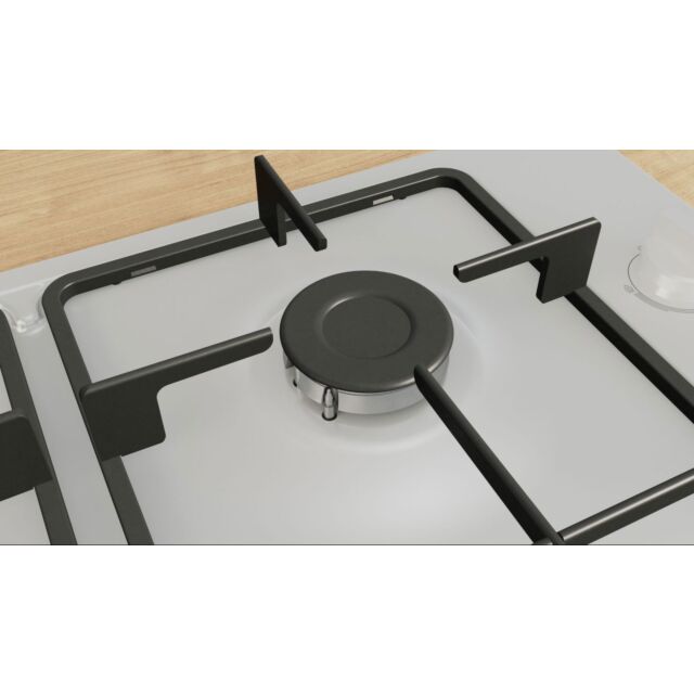 Bosch PBP6B2K60 Series 2, Gas hob, 60 cm, Enamel, White