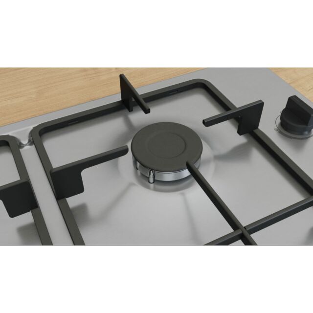 Bosch PBP6B5K60 Series 2, Gas hob, 60 cm, Stainless steel