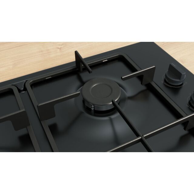 Bosch PBP6B6K60 Series 2, Gas hob, 60 cm, Enamel, Black