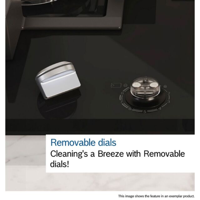 Bosch PCP6A5I90 Series 6, Gas hob, 60 cm, Stainless steel