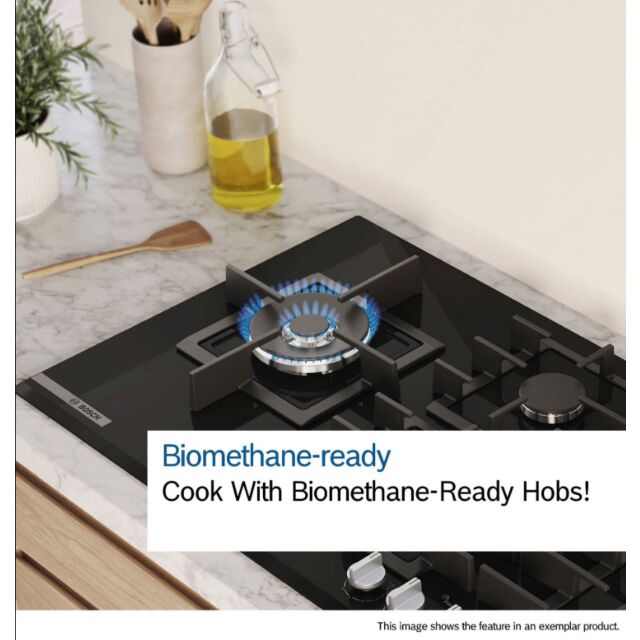 Bosch PCQ7A5I90 Series 6, Gas hob, 75 cm, Stainless steel