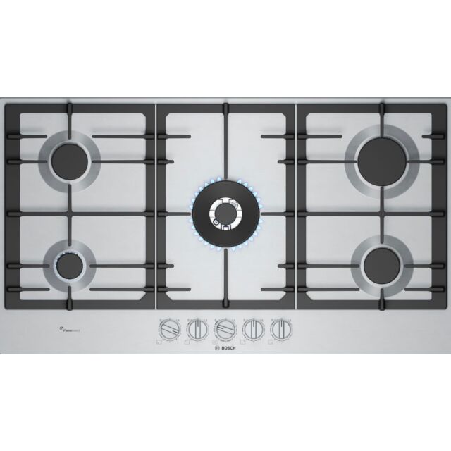 Bosch PCR9A5I90 Series 6, Gas hob, 90 cm, Stainless steel