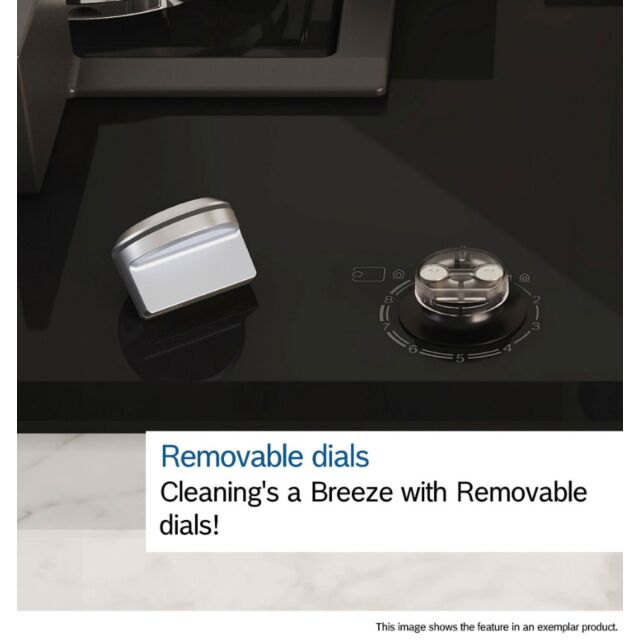 Bosch PCR9A5I90 Series 6, Gas hob, 90 cm, Stainless steel