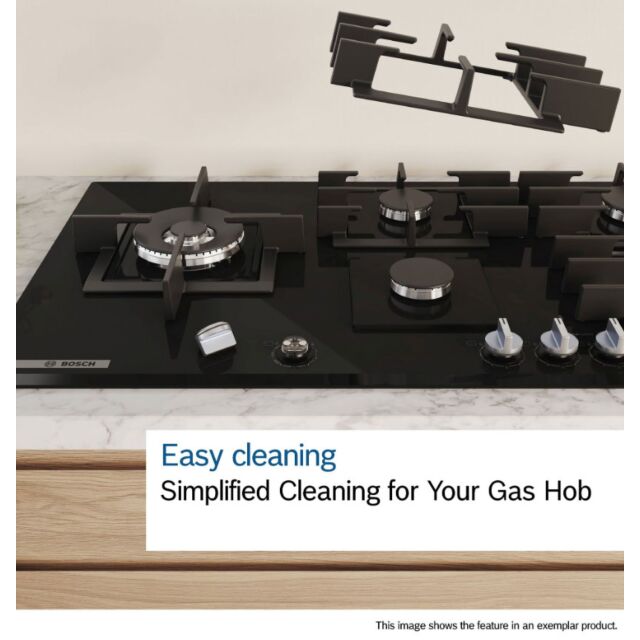 Bosch PCR9A5I90 Series 6, Gas hob, 90 cm, Stainless steel