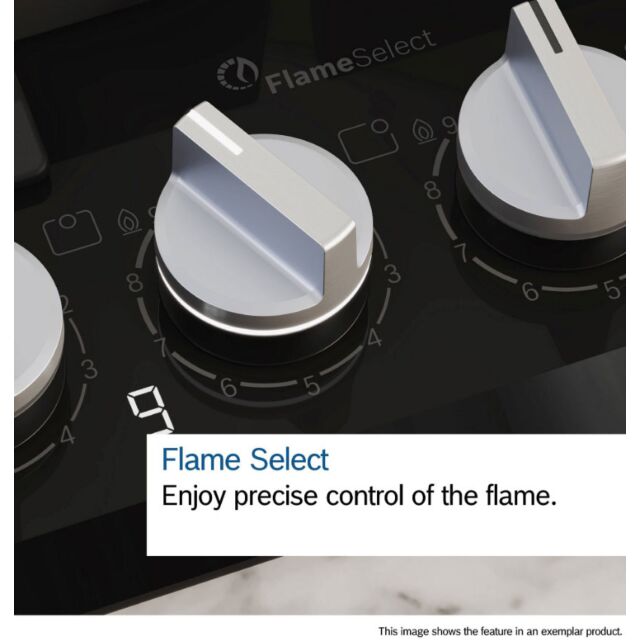 Bosch PCS7A5I90 Series 6, Gas hob, 75 cm, Stainless steel