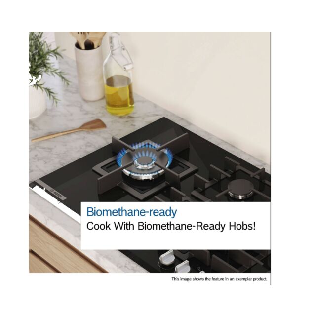 Bosch PGM7B5K90 75Cm, 5 Burners, 3.3Kw Wok, 3 Dishwasher Suitable Cast Iron Pan Supports, New Standa