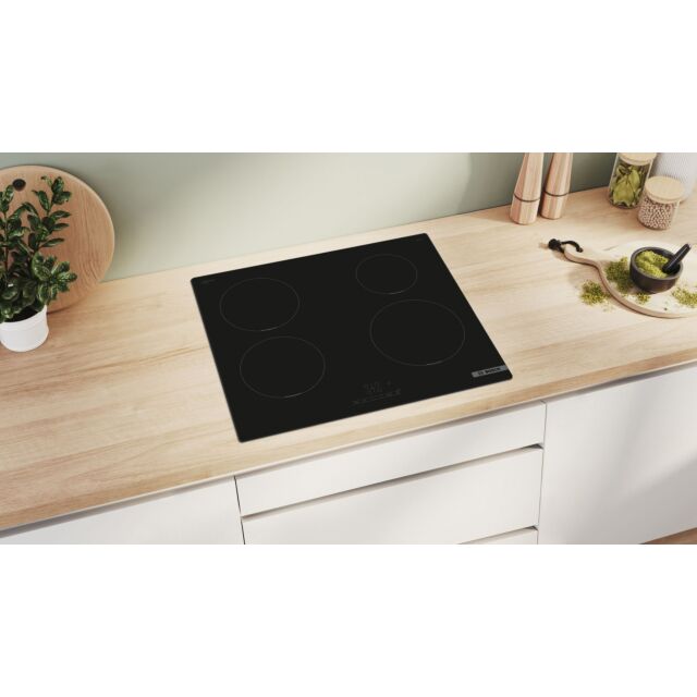 Bosch PUE611BB5E Series 4, Induction hob, 60 cm, Black