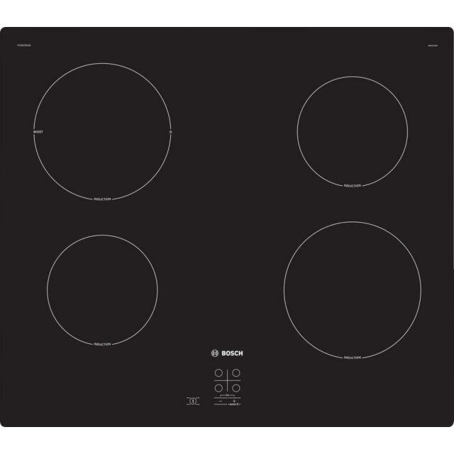 Bosch PUG61RAA5B 59.2Cm Induction Hob 13Amp - Black Plug & Play