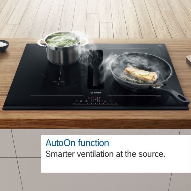 Bosch PVQ731H26E Series 6, Induction hob with integrated ventilation system, 70 cm, surface mount without frame