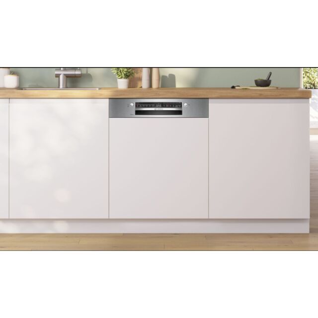 Bosch SMI2HTS06G Series 2, Semi-integrated dishwasher, 60 cm, Brushed steel