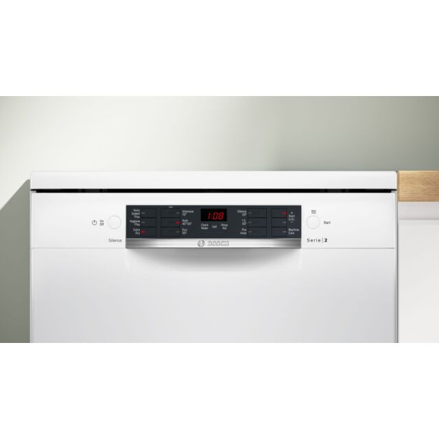 Bosch SMS26AW08G Series 2, Free-standing dishwasher, 60 cm, White
