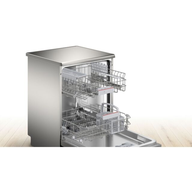 Bosch SMS4EKI06G Series 4, Free-standing dishwasher, 60 cm - Silver inox