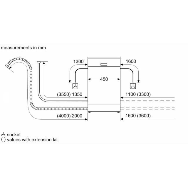 Bosch SPS4HMW14G Slimline, 6 programmes, Vario Flex baskets, Vario Drawer, 5 options, 44dB, 8.9L, 10