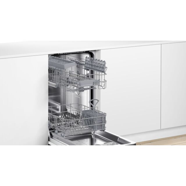 Bosch SPV2HKX42G Series 2, Fully-integrated dishwasher, 45 cm slimline- Black