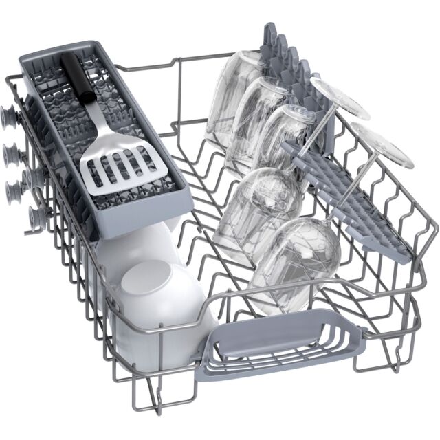 Bosch SPV2HKX42G Series 2, Fully-integrated dishwasher, 45 cm slimline- Black