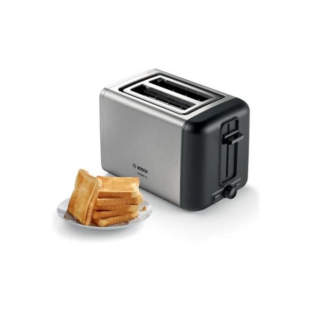 Bosch TAT3P420GB 2 Slice Toaster - Stainless Steel