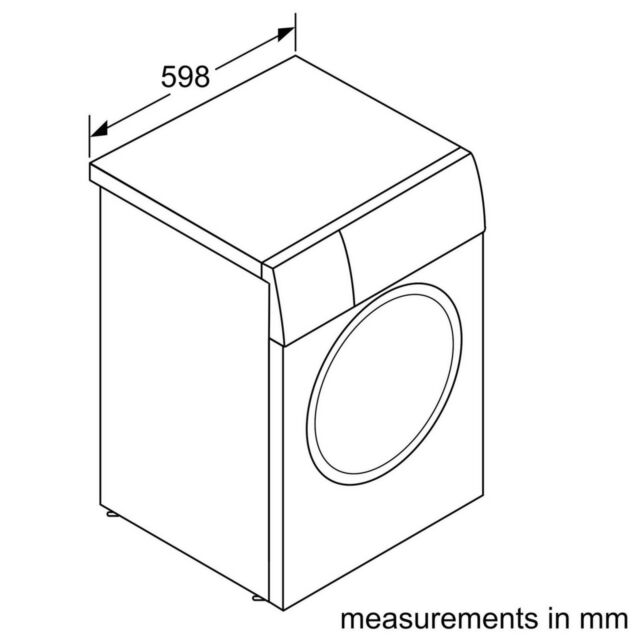 Bosch WAN28258GB Series 4, 8kg Washing Machine, 1400 Spin Front Loader - White