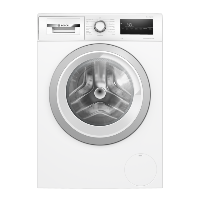 Bosch WAN28259GB Series 4, Washing machine, front loader, Iron Assist, 9 kg, 1400 rpm - White 