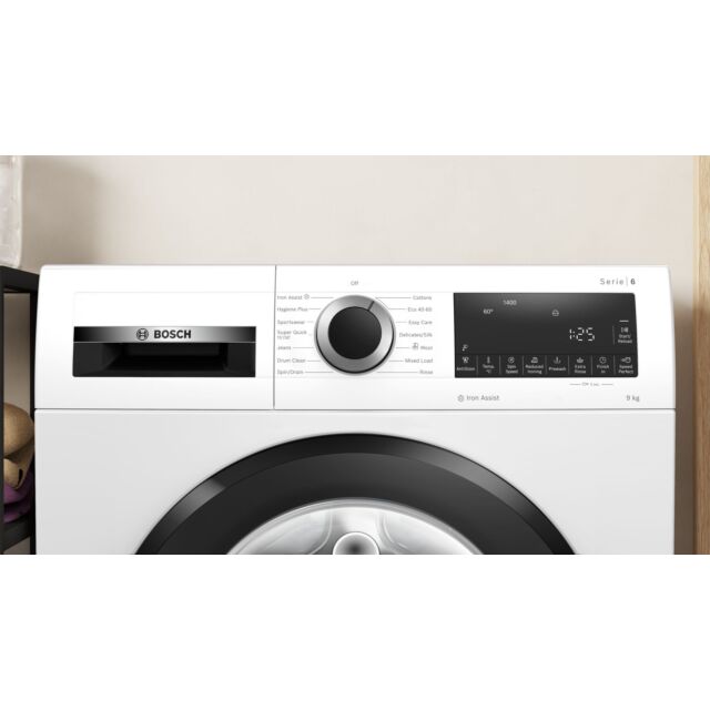 Bosch WGG24400GB Series 6 freestanding Washing machine, front loader, 9 kg, 1400 rpm - White