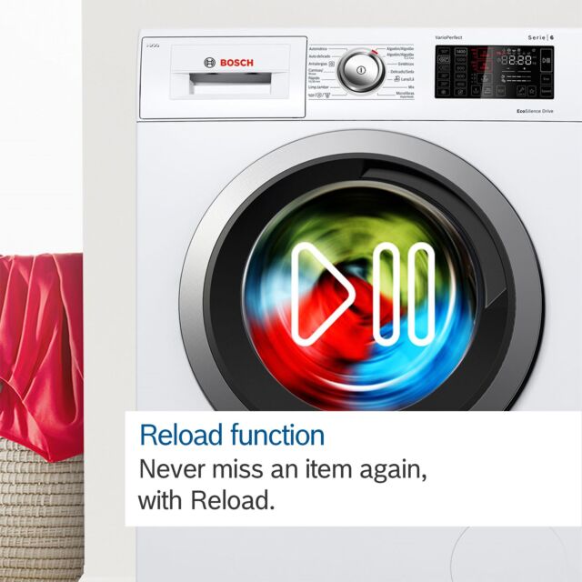 Bosch WGG24400GB Series 6 freestanding Washing machine, front loader, 9 kg, 1400 rpm - White