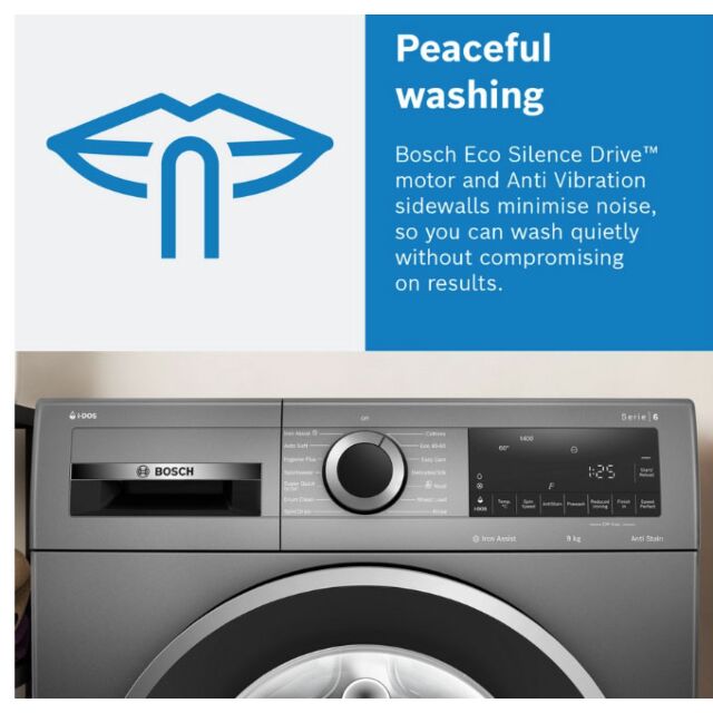 Bosch WGG244ZCGB Bosch WGG244ZCGB 9kg 1400 Spin Washing Machine - Graphite
