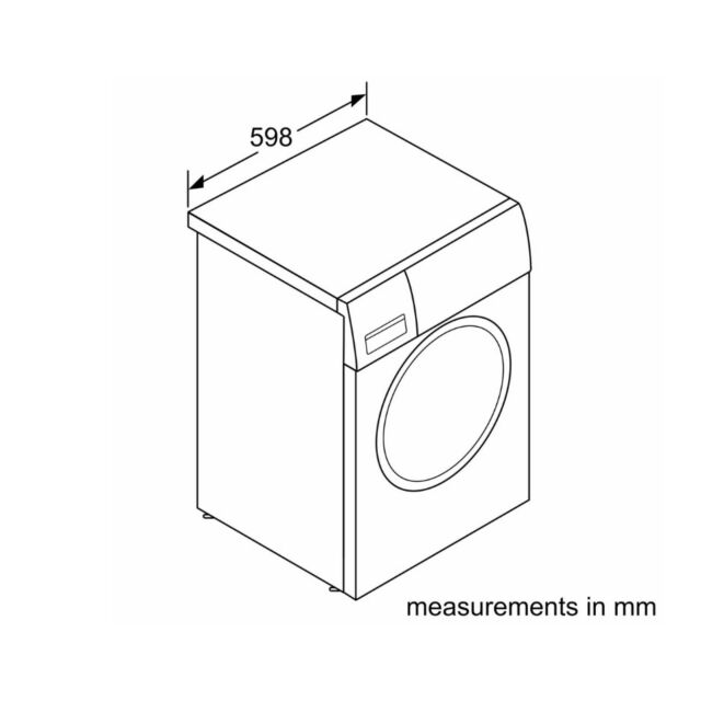 Bosch WGG254F1GB Series 6, Washing machine, i-Dos, front loader, 10 kg, max. 1400 rpm