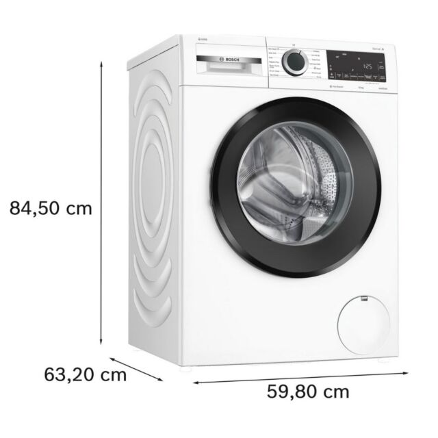 Bosch WGG254F1GB Series 6, Washing machine, i-Dos, front loader, 10 kg, max. 1400 rpm