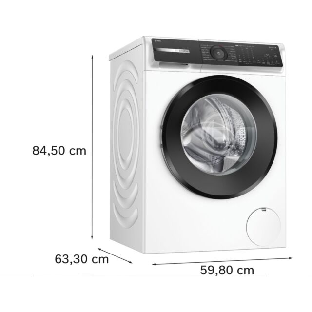 Bosch WGH254A0GB Series 6, Washing machine, i-Dos, front loader, 10 kg, max. 1400 rpm