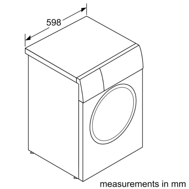 Bosch WGH254A0GB Series 6, Washing machine, i-Dos, front loader, 10 kg, max. 1400 rpm