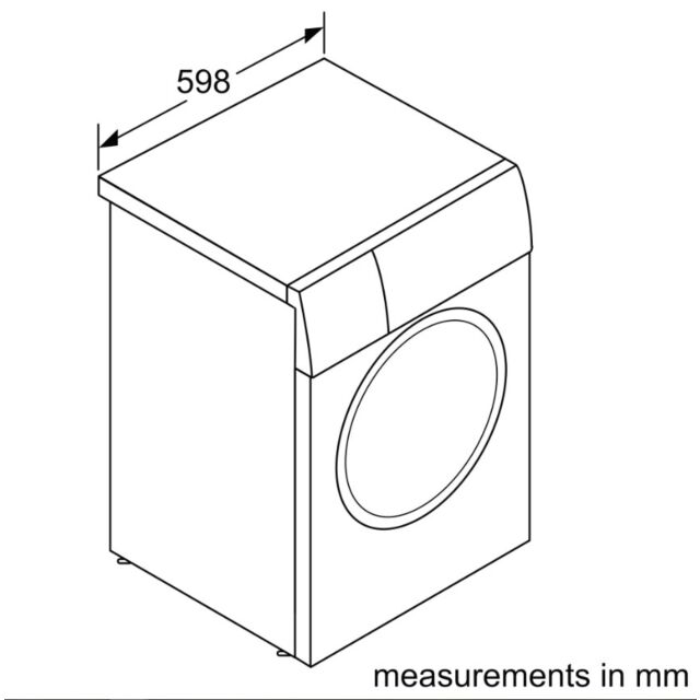 Bosch WGH254ARGB Series 6, Washing machine, front loader, 10 kg, max. 1400 rpm, i-Dos, Cast iron grey