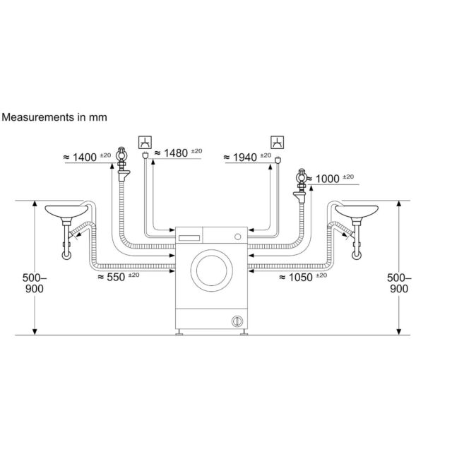 Bosch WKD28490GB Series 6, Washer dryer, 8/5 kg