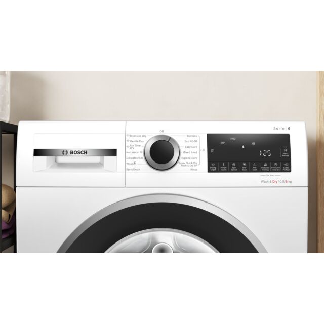 Bosch WNG25401GB Series 6 Washer dryer 10.5kg/6 kg 1400 rpm White
