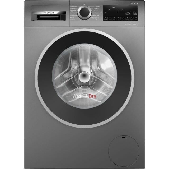 Bosch WNG254R1GB Series 6, Washer dryer, 10.5/6 kg, 1400 rpm - Graphite