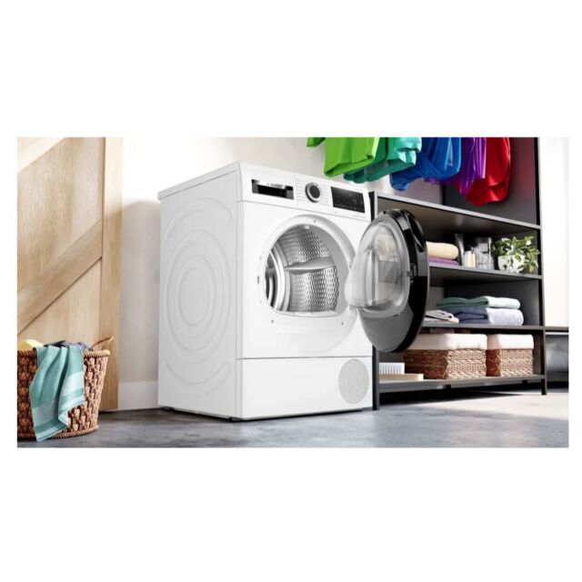 Bosch WQG24502GB 9Kg Heat Pump Tumble Dryer - White