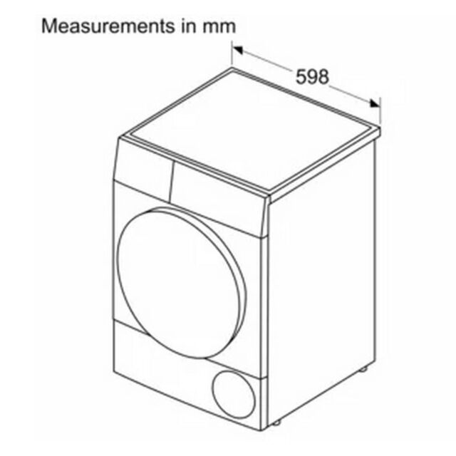 Bosch WQG24502GB 9Kg Heat Pump Tumble Dryer - White