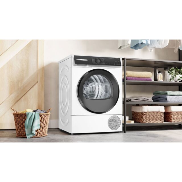 Bosch WQH246D9GB Series 6, Heat pump tumble dryer, 9 kg White