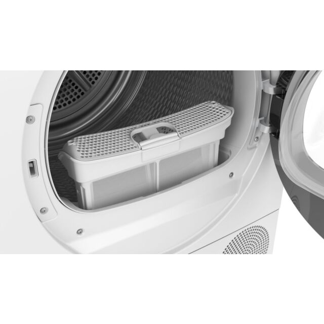 Bosch WQH246D9GB Series 6, Heat pump tumble dryer, 9 kg White