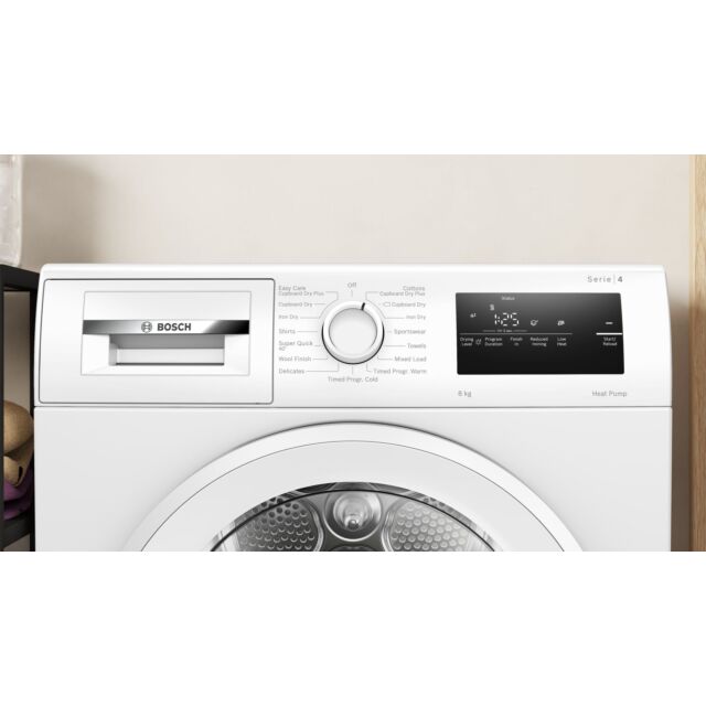 Bosch WTH85225GB Series 4, Heat pump tumble dryer, 8 kg