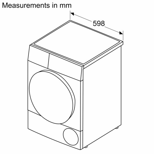 Bosch WTH85225GB Series 4, Heat pump tumble dryer, 8 kg