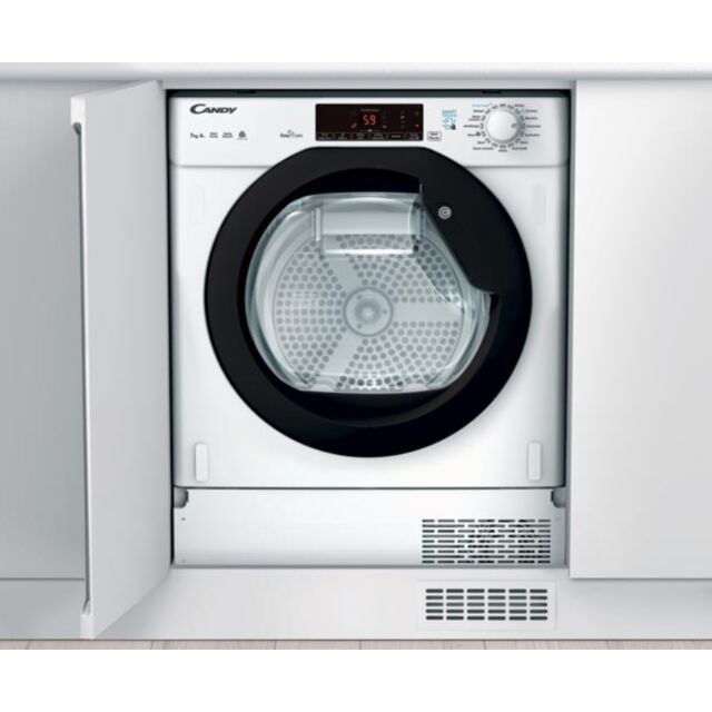 Candy CTDBH7A1TBE-80 Integrated Heat Pump Dryer, 7Kg, A+ Energy Rating