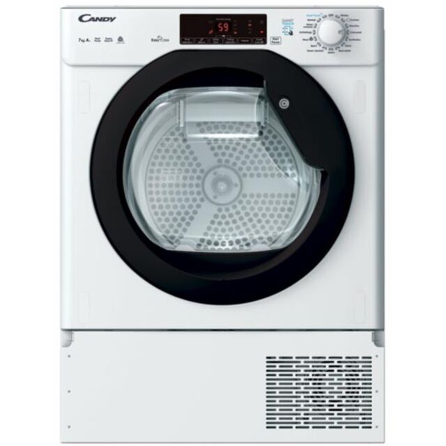 Candy CTDBH7A1TBE-80 Integrated Heat Pump Dryer, 7Kg, A+ Energy Rating