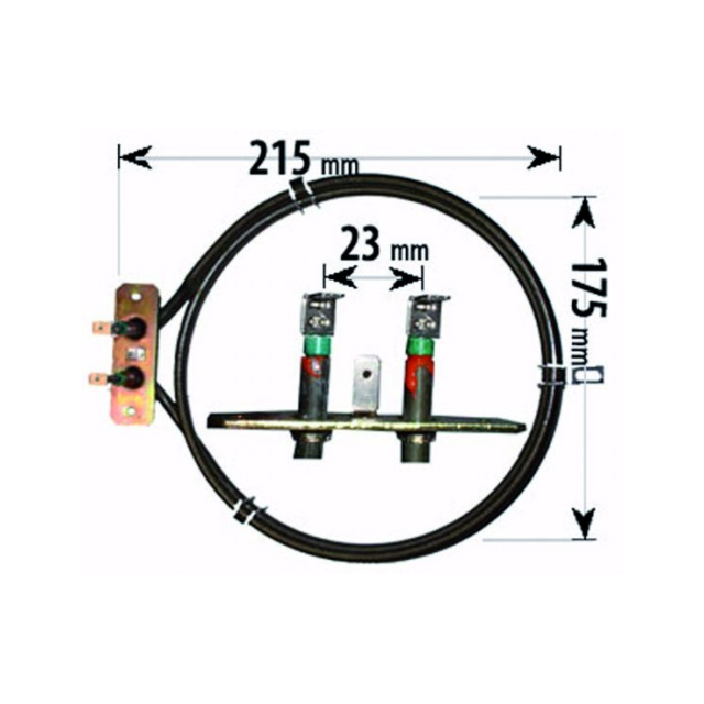 Candy Cooker Fan Oven Element 2 Turn 2000W ELE2014