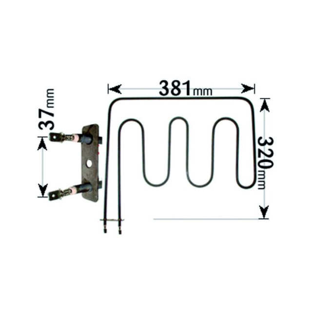Creda/Hotpoint Cooker Grill Element 2500W ELE054