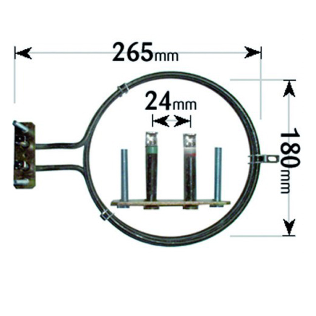 De Dietrich Cooker Fan Oven Element ELE2027