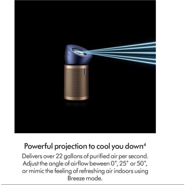 Dyson BP04 (545814-01) Purifier Big+Quiet Formaldehyde Fan - Prussian Blue / Gold