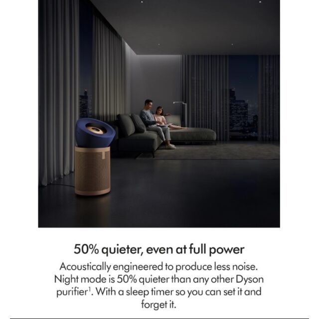 Dyson BP04 (545814-01) Purifier Big+Quiet Formaldehyde Fan - Prussian Blue / Gold