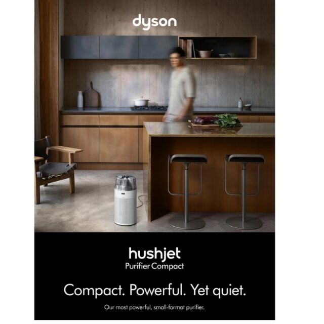 Dyson HJ10 Hush Jet Purifier - White/Silver
